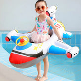 Inflatable Kids Swim Ring – Airplane Pool Float Teeny Pandas